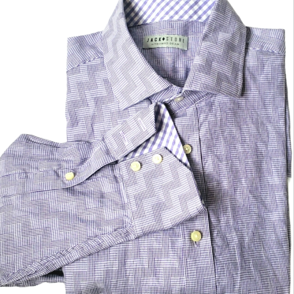 ❤️ JACK STONE by THOMAS DEAN Men's Purple Shirt